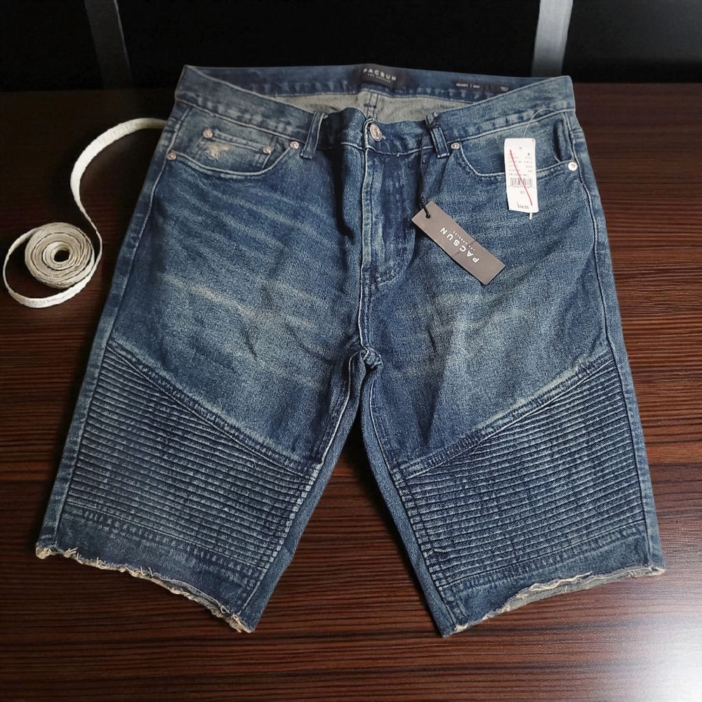 Men's Blue Denim Shorts